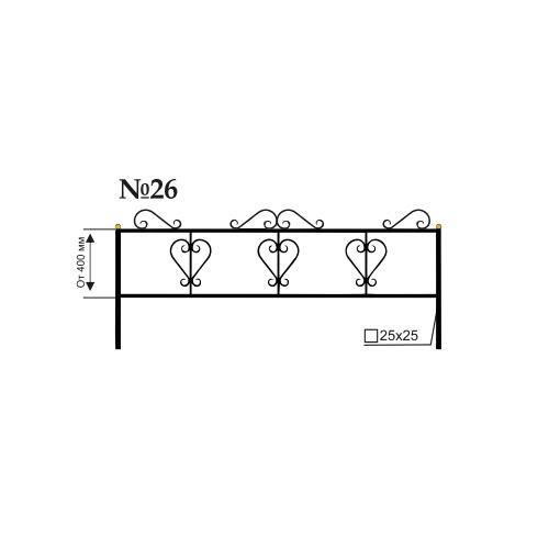 Ограда №26 — минимализм и долговечность