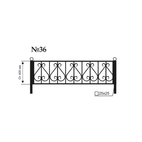 Ограда №36 — геометрический рисунок